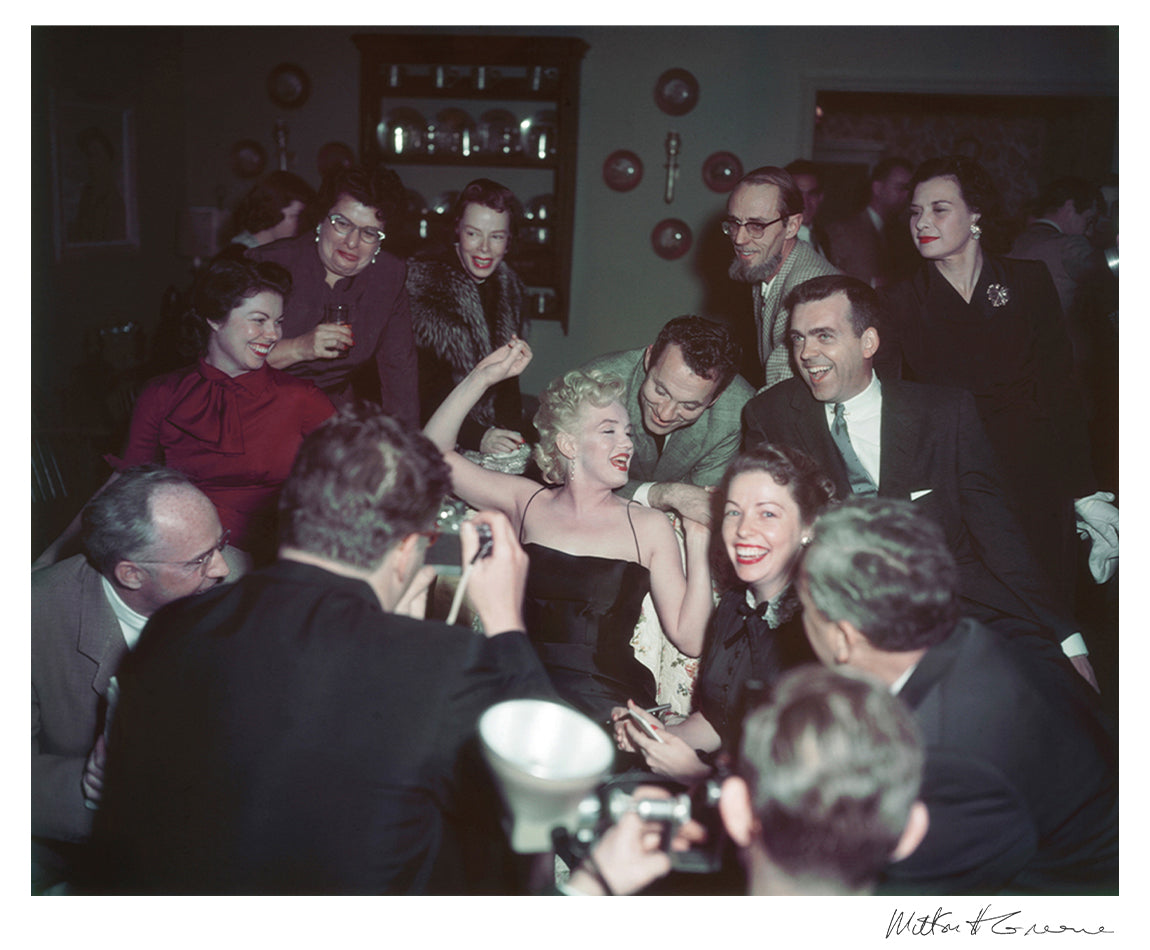 Marilyn Monroe at a cocktail party, 1956 — Limited Edition Print
