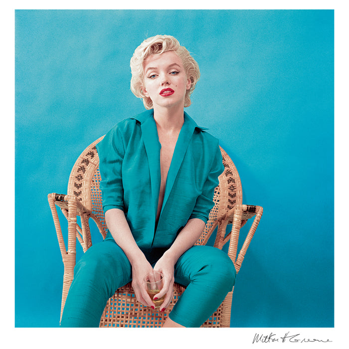 Marilyn Monroe in blue, 1954 — Limited Edition Print - Milton H. Greene