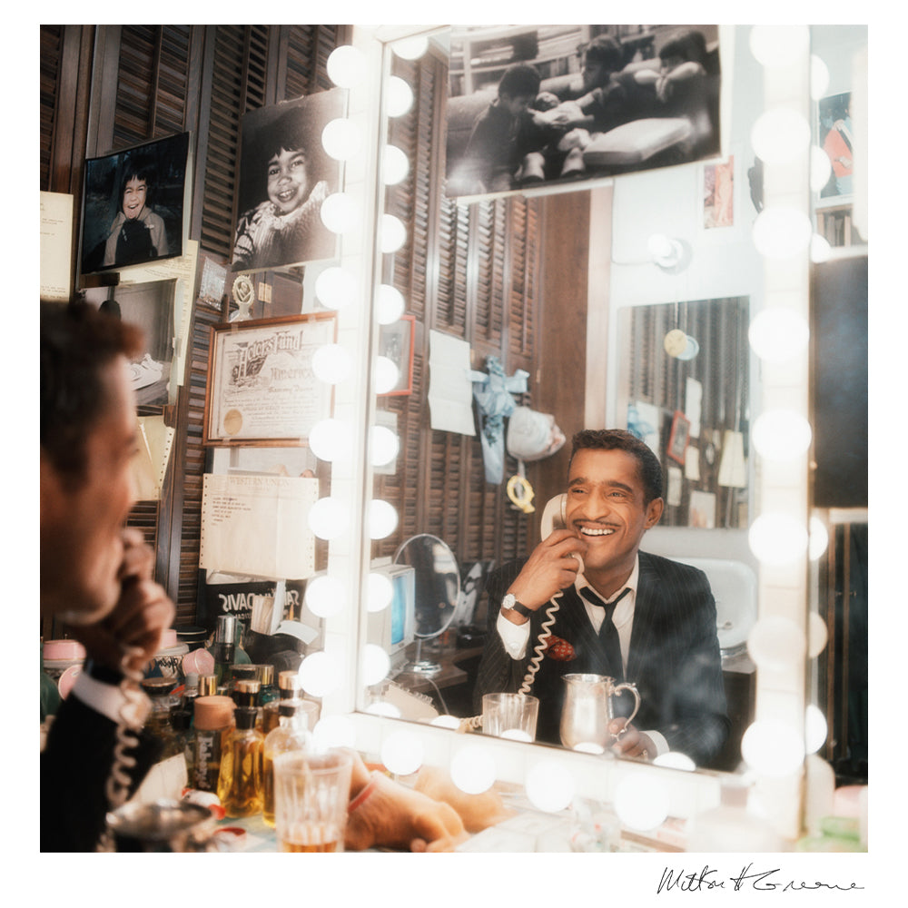 Sammy Davis Jr. backstage on Broadway, 1965 — Limited Edition Print - Milton H. Greene