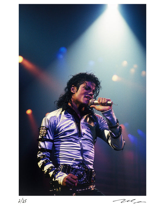 Michael Jackson performing in Los Angeles, 1989 — Limited Edition Print - Michael Grecco