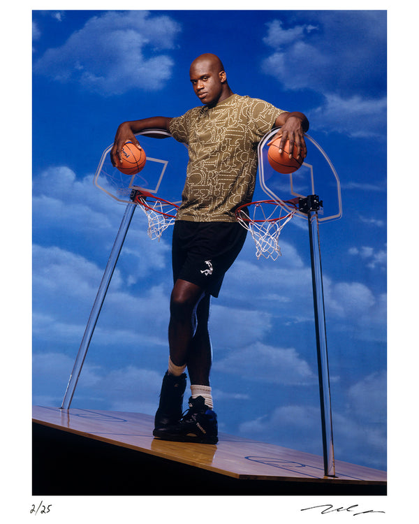Shaquille O’Neal in Los Angeles, California, 1993 — Limited Edition Print - Michael Grecco