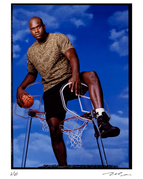 Shaquille O’Neal at home, 1993 — Limited Edition Print - Michael Grecco