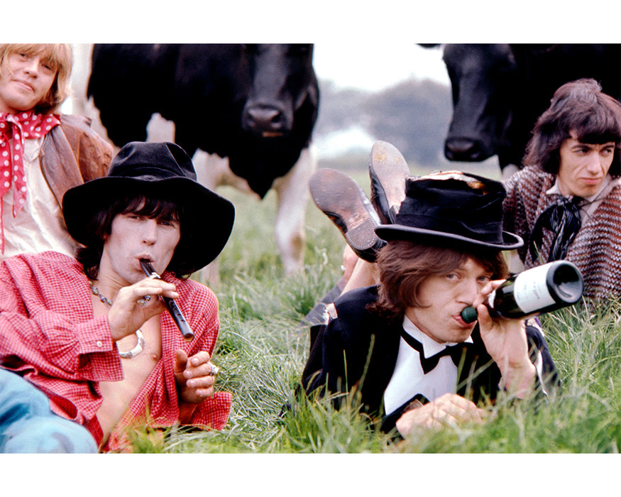 Mick and Keith Drinking, 1968 — Limited Edition Print - Michael Joseph