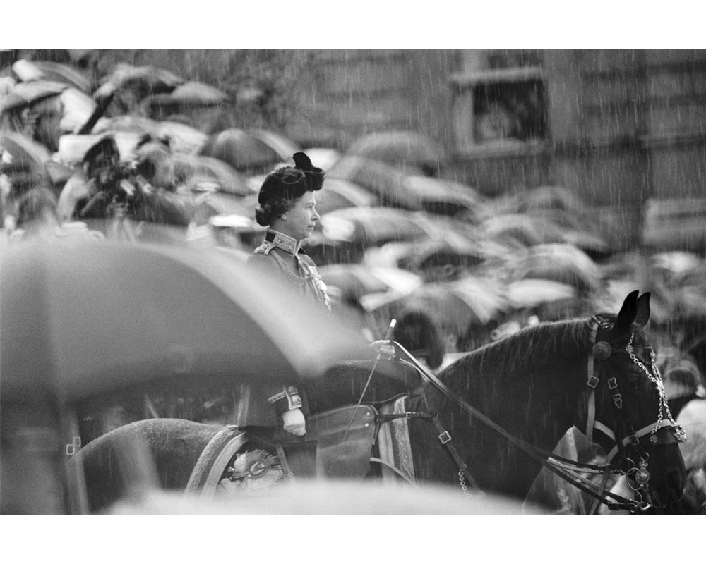 HM Queen Elizabeth II at the Horse guards Parade, 1977 — Limited Edition Print - Michael Ward