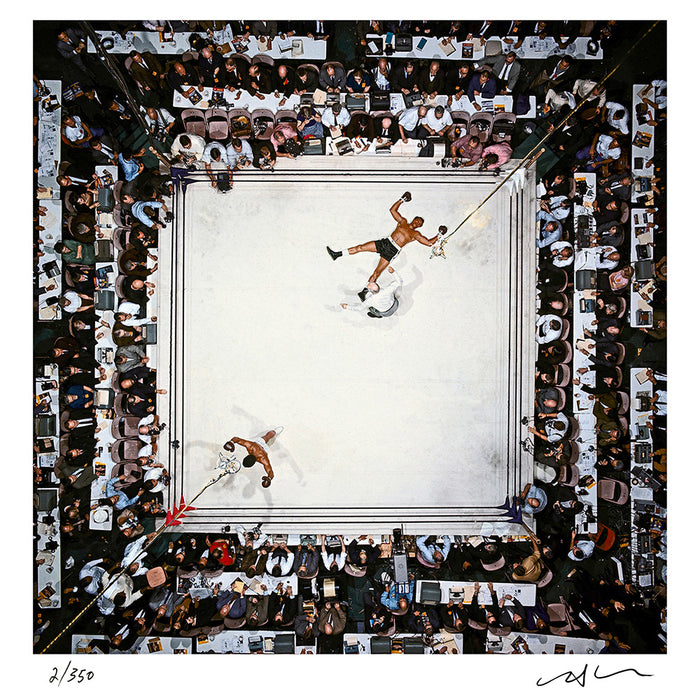 Muhammad Ali vs. Cleveland Williams overhead shot, 1966 — Limited Edition Print