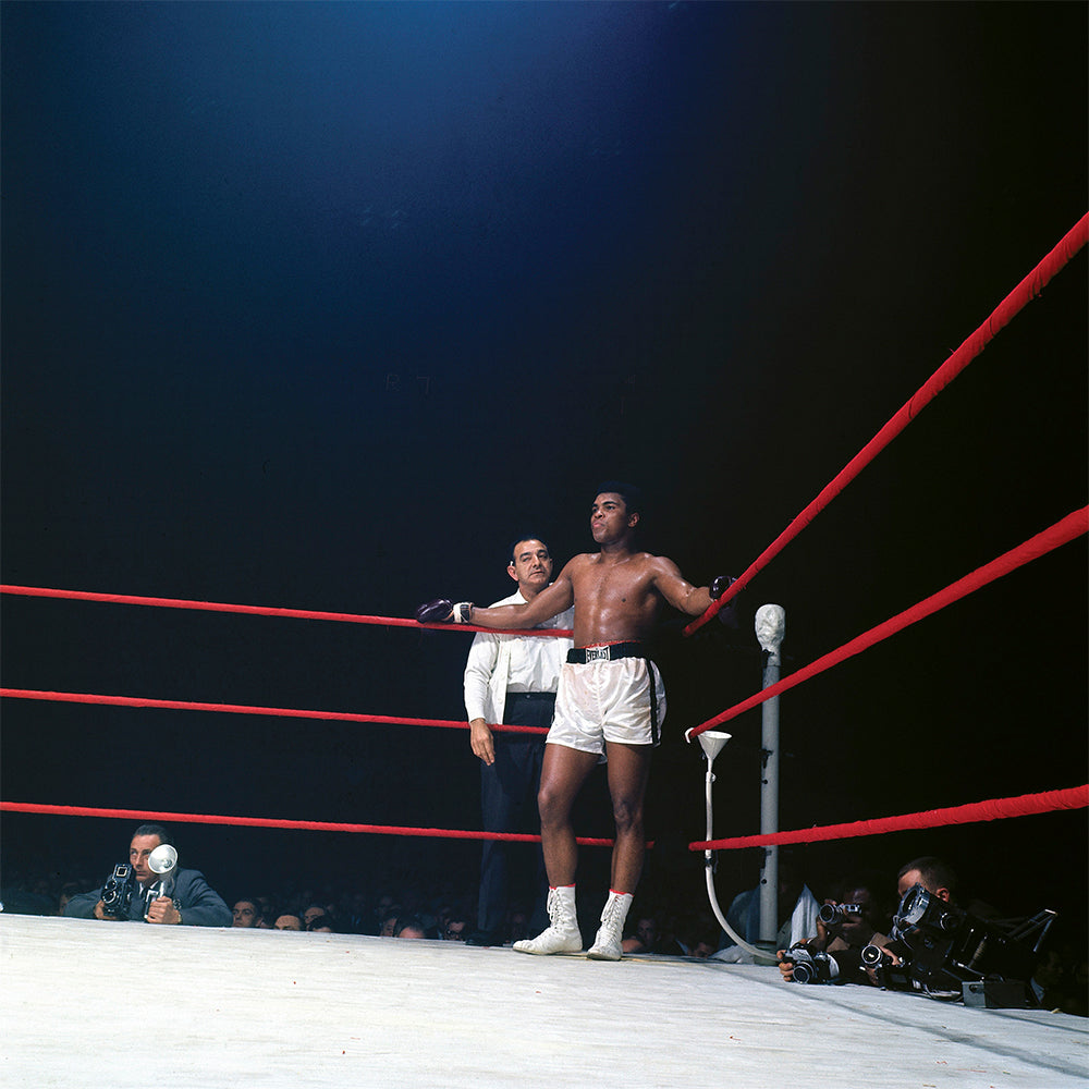 Muhammad Ali conferring with his trainer, 1966 — Limited Edition Print - Neil Leifer