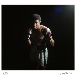 Muhammad Ali split light portrait, 1965 — Limited Edition Print - Neil Leifer