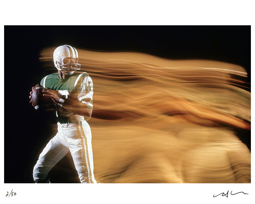 Joe Namath at Life Studios, 1966 — Limited Edition Print - Neil Leifer