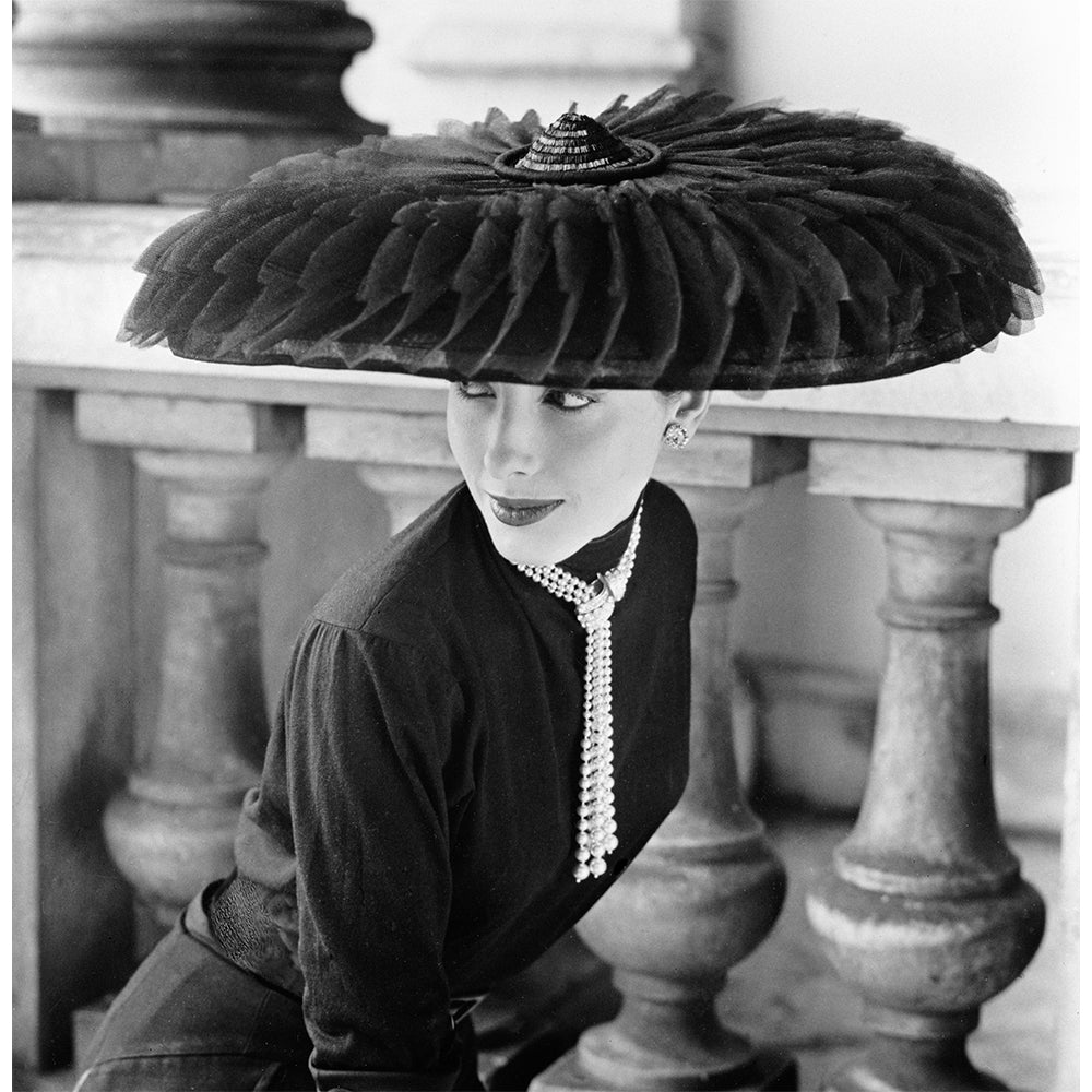 Legroux Soeurs’ hat from La Belle Epoque, 1952 by Norman Parkinson – Limited Edition Print.