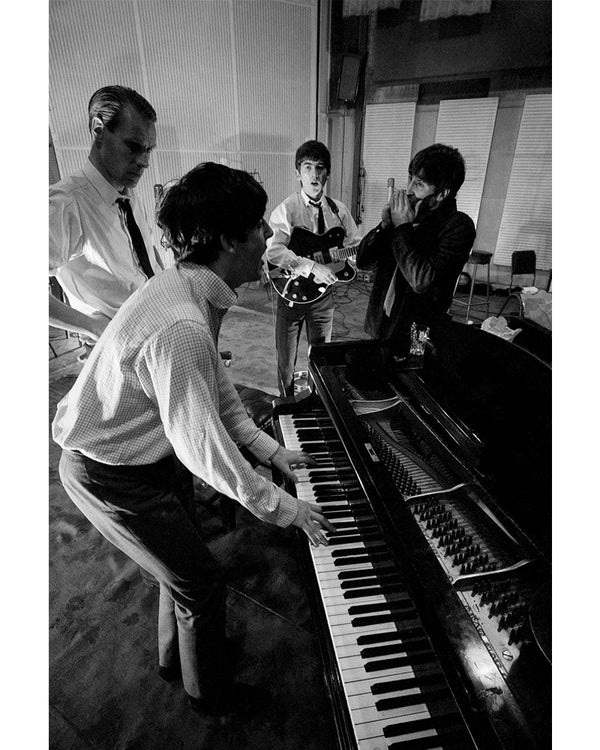 Paul McCartney playing piano at Abbey Road studios, 1963 - Limited Edition Print