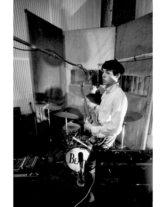 Paul McCartney at Abbey Road studios, 1963 - Limited Edition Print