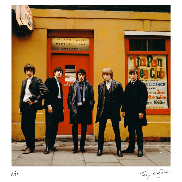 The Rolling Stones outside Tin Pan Alley Club, 1963 — Limited Edition Print - Terry O'Neill