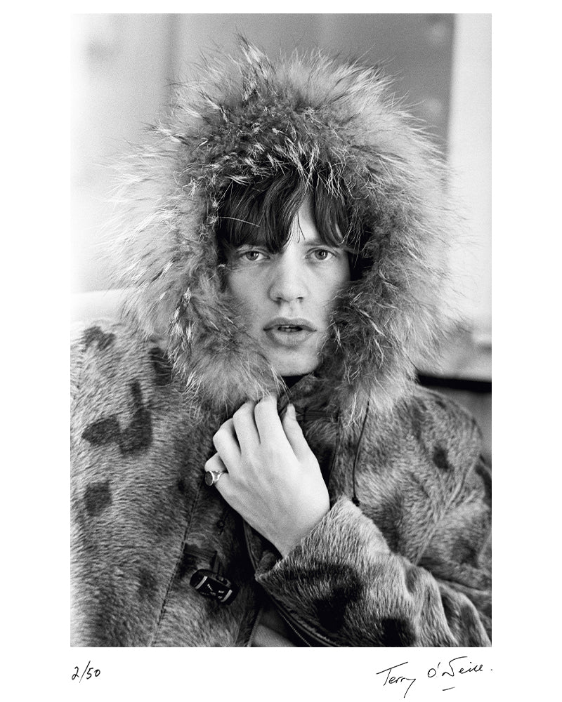 Mick Jagger in a fur parka, 1964 — Limited Edition Print - Terry O ...