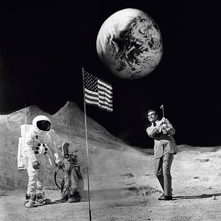 Sean Connery on the Moon, 1971 — Limited Edition Print - Terry O'Neill