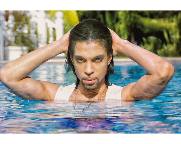 Prince posing in the pool — Limited Edition Print - Steve Parke