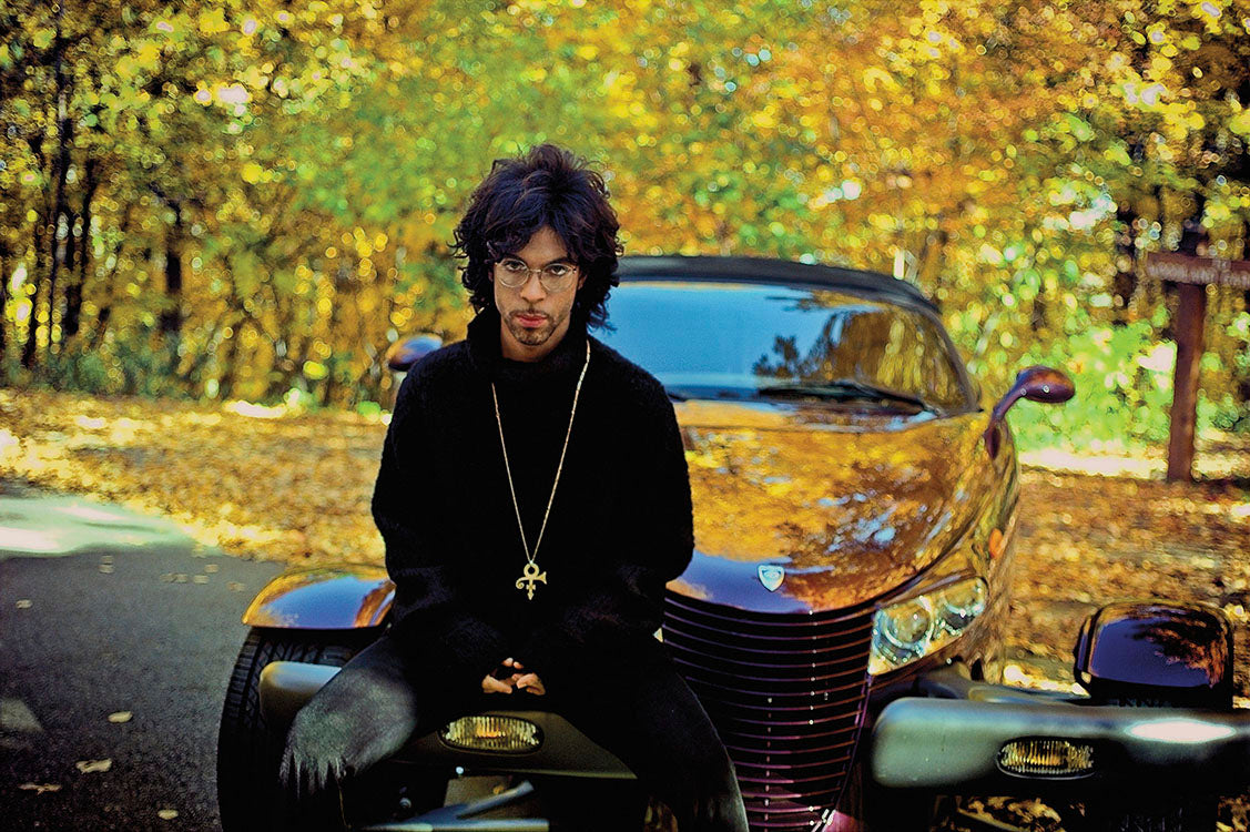 Prince with his Plymouth Prowler, 1999 — Limited Edition Print - Steve  Parke – Iconic Images
