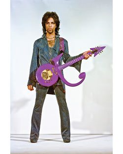 Prince with his signature guitar - Limited Edition Print by Steve Parke – Limited Edition Print.