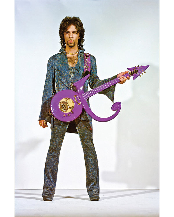 Prince with his signature guitar — Limited Edition Print - Steve Parke