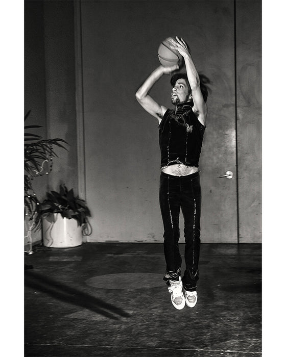 Prince playing basketball — Limited Edition Print - Steve Parke