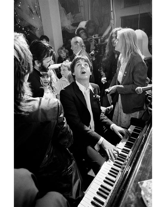 Paul McCartney at Ringo Starr's wedding, 1981 — Limited Edition Print - Terry O'Neill