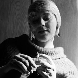 Barbara Dane smoking a cigarette, 1960 - Limited Edition Print by Ted Williams – Limited Edition Print.