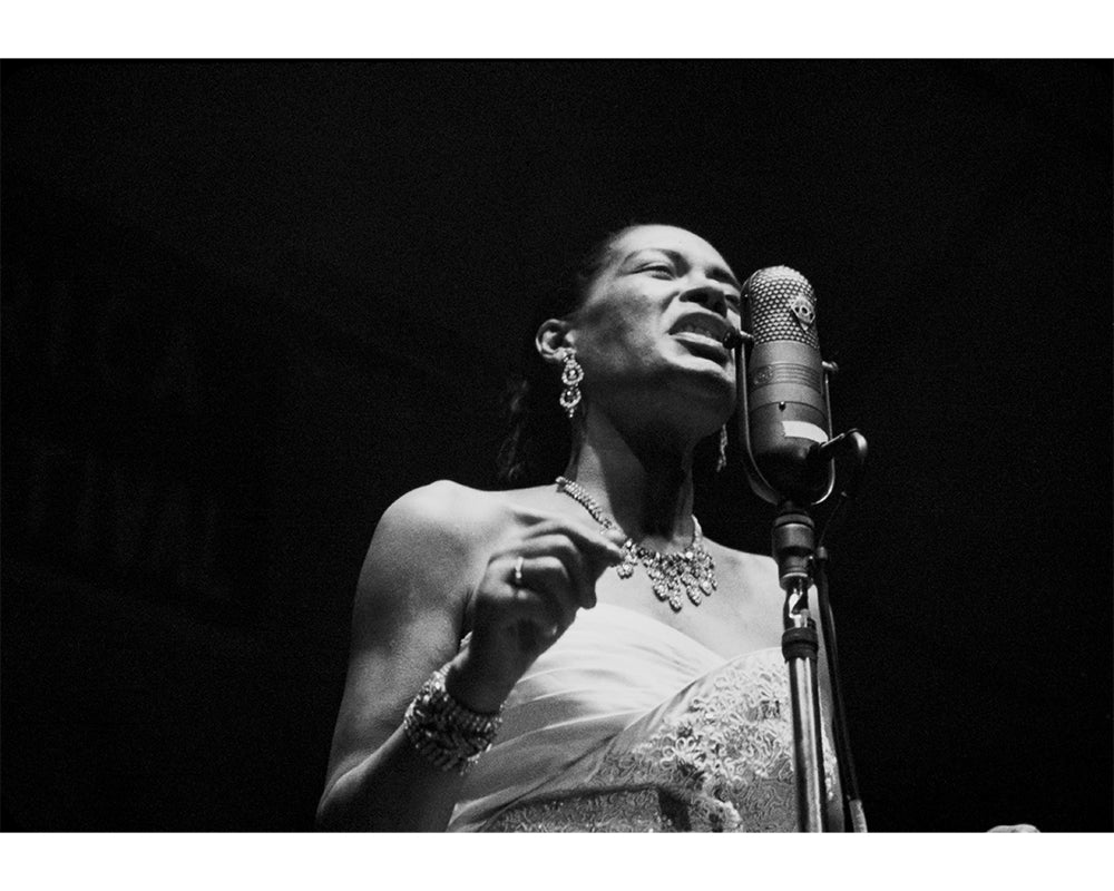 Billie Holiday performing in Chicago by Ted Williams – Limited Edition Print.