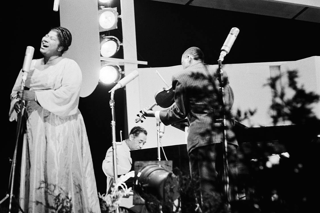 Mahalia Jackson & Duke Ellington at Newport Jazz Festival, 1958 by Ted Williams – Limited Edition Print.