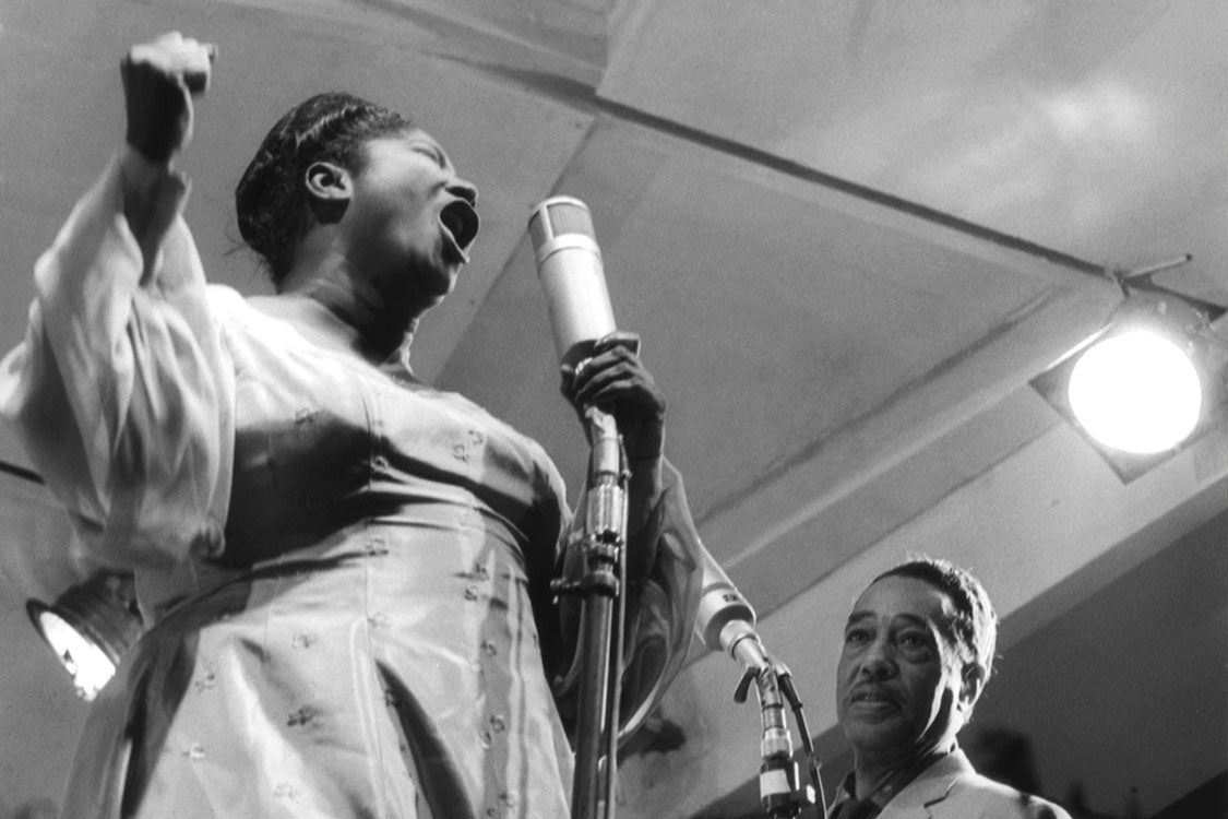 Mahalia Jackson & Duke Ellington close-up portrait, 1958 — Limited Edition Print - Ted Williams