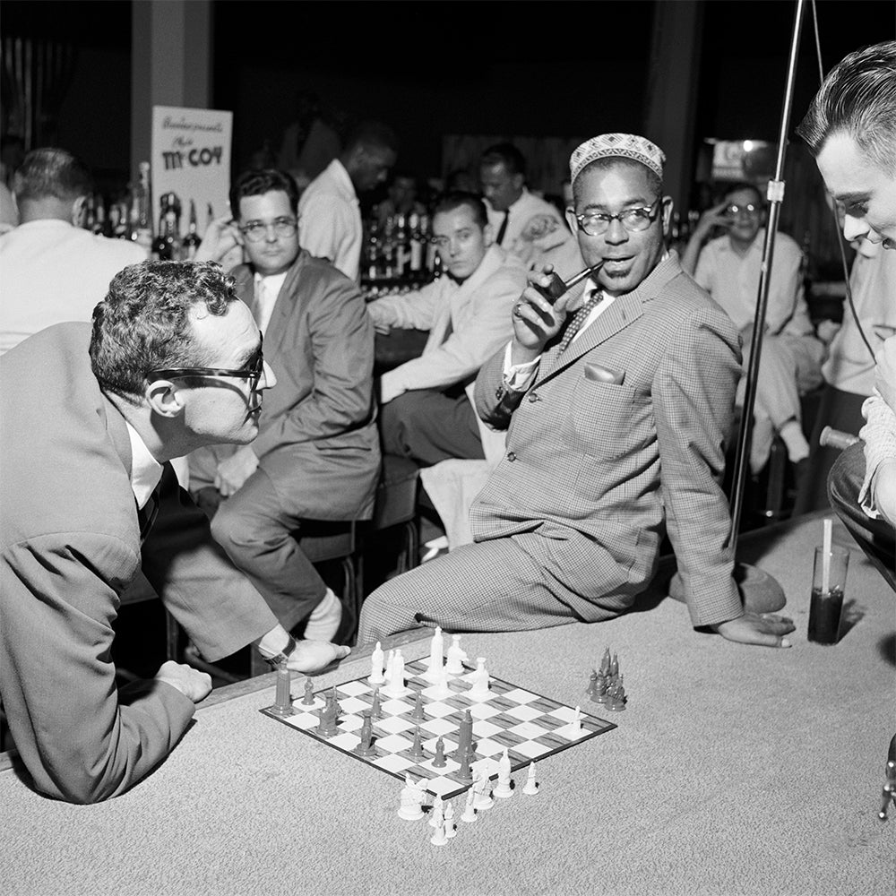 Gene Lees and Dizzy Gillespie play chess — Limited Edition Print - Ted Williams