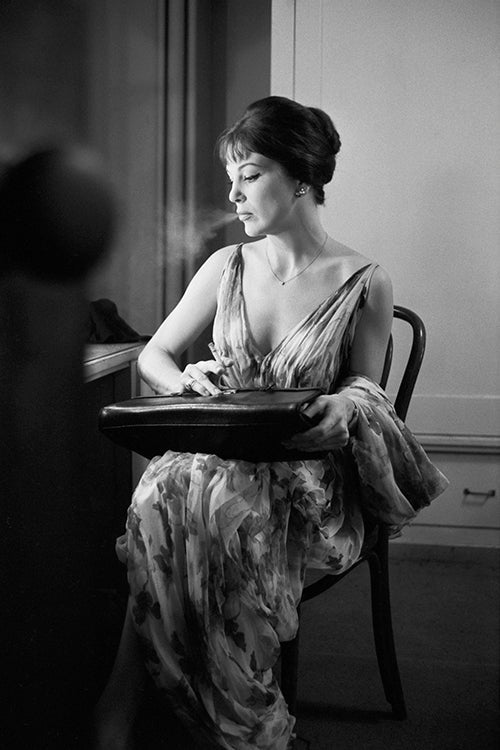 Annie Ross smoking backstage — Limited Edition Print - Ted Williams