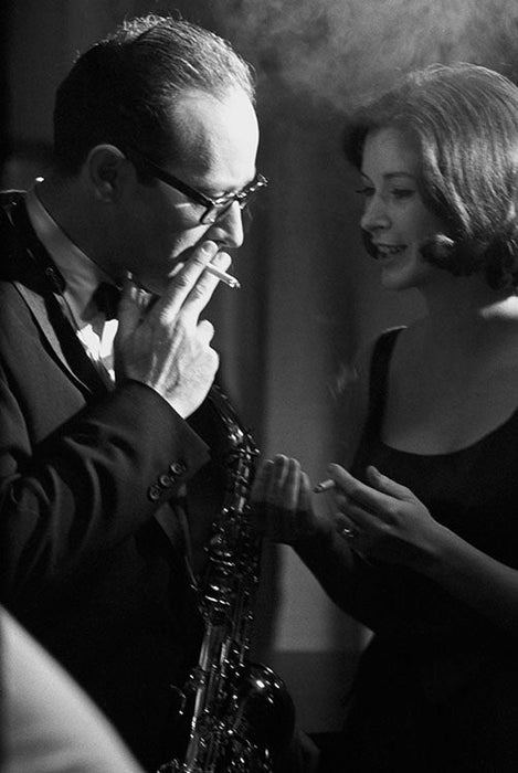 Paul Desmond smoking at Playboy's Penthouse — Limited Edition Print - Ted Williams