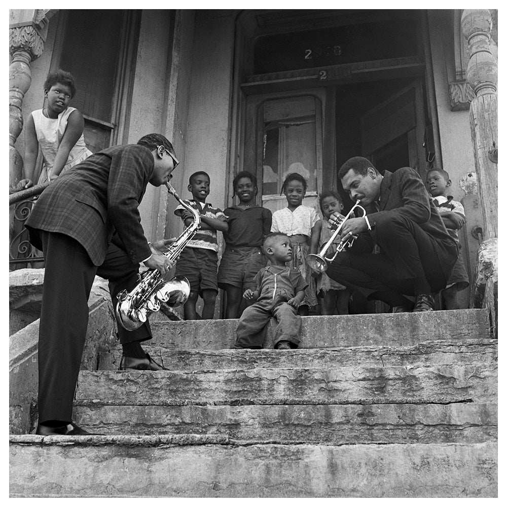 Art Farmer and Benny Golson visting Chicago's South Side — Limited Edition Print - Ted Williams