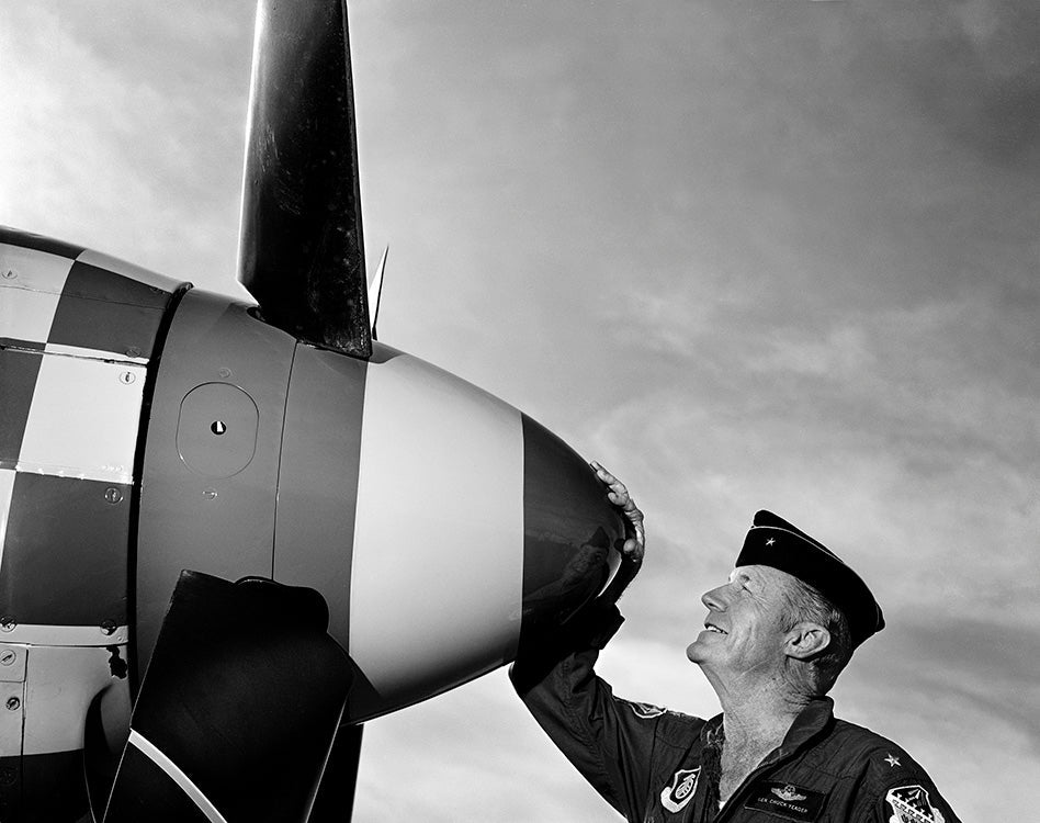 Officer Chuck Yeager in Barstow, 1983 — Limited Edition Print - Tom Zimberoff