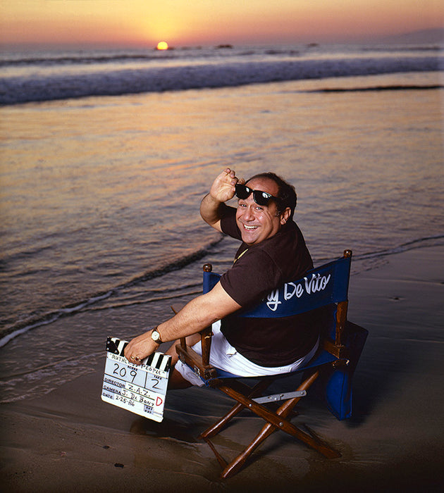 Danny DeVito on the set of Ruthless People, 1986 — Limited Edition Print - Tom Zimberoff