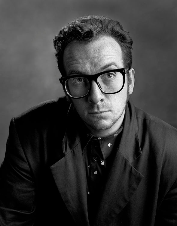 Elvis Costello for Spy magazine, 1989 — Limited Edition Print - Tom Zimberoff