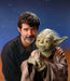 George Lucas & Yoda at Skywalker Ranch, 1989 — Limited Edition Print - Tom Zimberoff