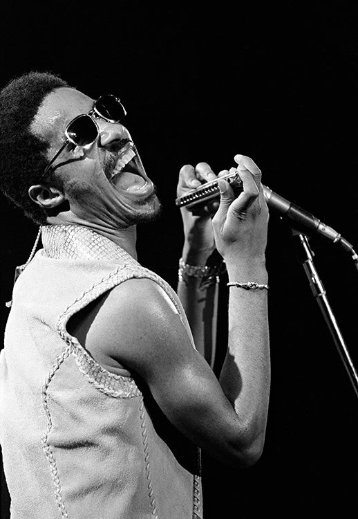 Stevie Wonder for Motown Records, 1974 — Limited Edition Print - Tom Zimberoff