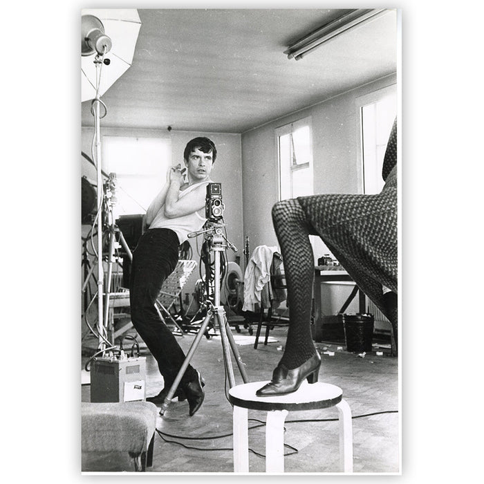 David Bailey leading a photoshoot, 1969 — Vintage Print - Terry O'Neill