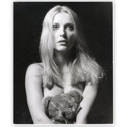 Sharon Tate with teddy bear, 1968 - Vintage Print by Terry O'Neill – Limited Edition Print.