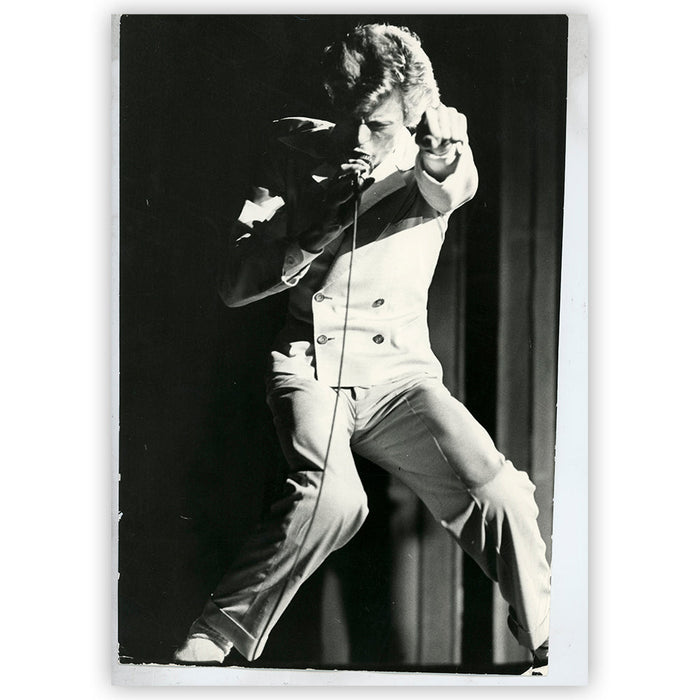 David Bowie on-stage, 1976 — Vintage Print - Terry O'Neill