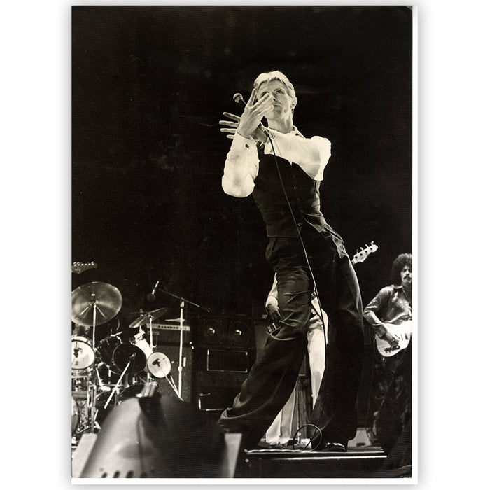 David Bowie at The Forum, 1974 — Vintage Print - Terry O'Neill